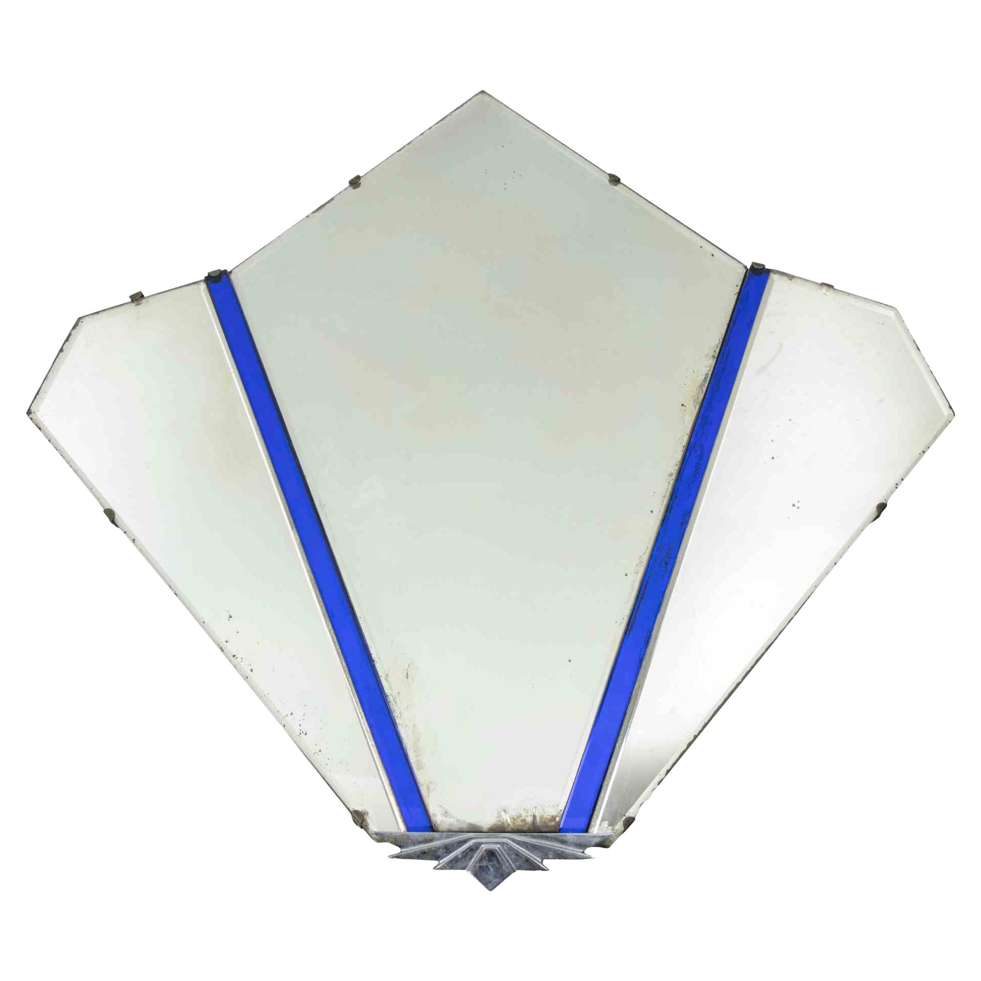 Art Déco Wall Mirror, Italy, 1920s