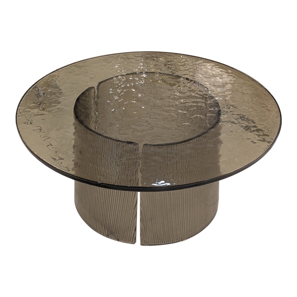 Smoked glass cocktail table