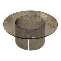 Smoked glass cocktail table