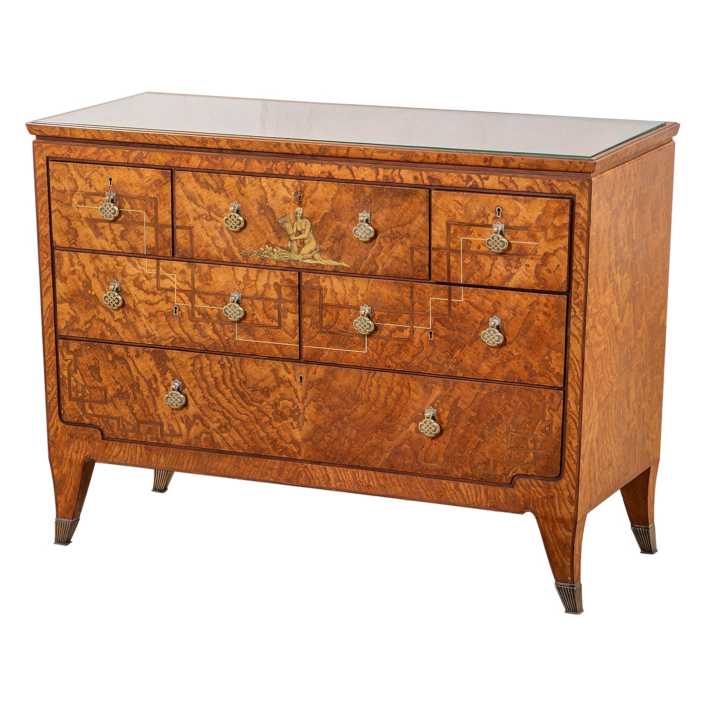 20th Century, Gio Ponti for Lietti Wooden Cabinet, 20s For Sale