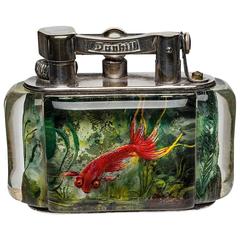 Vintage Dunhill Aquarium Table Lighter
