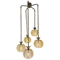 Vintage Pinapple Cascade Chandelier by Emil Stejnar Austria 1960