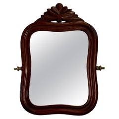 Petite Mahogany Mirror, 19th Century