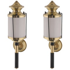 Pair of 1950  Italian Lantern-Sconces