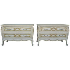Pair of Vintage 1960s Hollywood Regency Glamor Nightstands