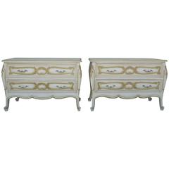 Pair of Vintage 1960s Hollywood Regency Glamor Nightstands 3