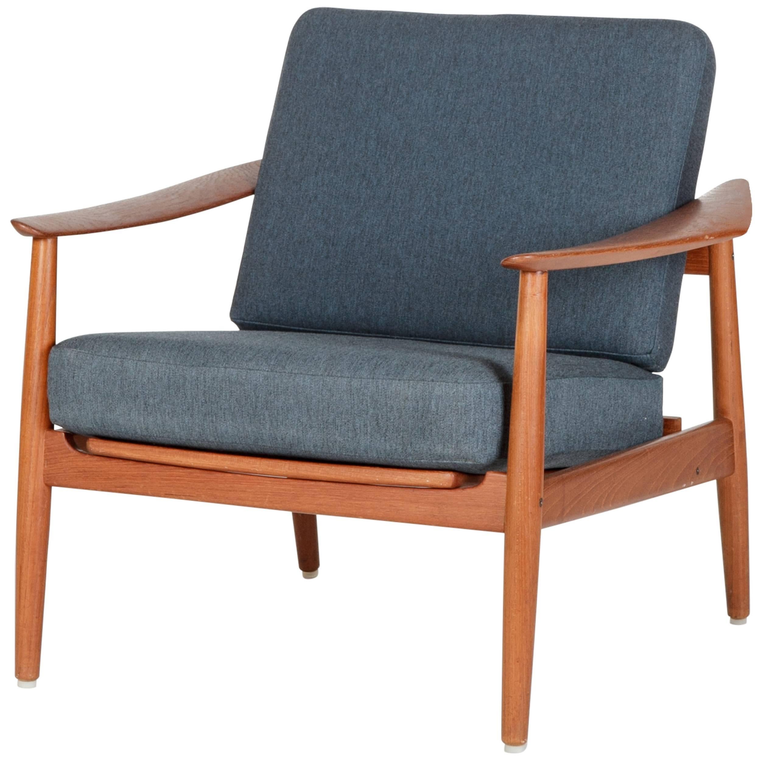 All Original Arne Vodder Lounge Chair Model 164 France & Son