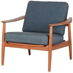 All Original Arne Vodder Lounge Chair Model 164 France & Son