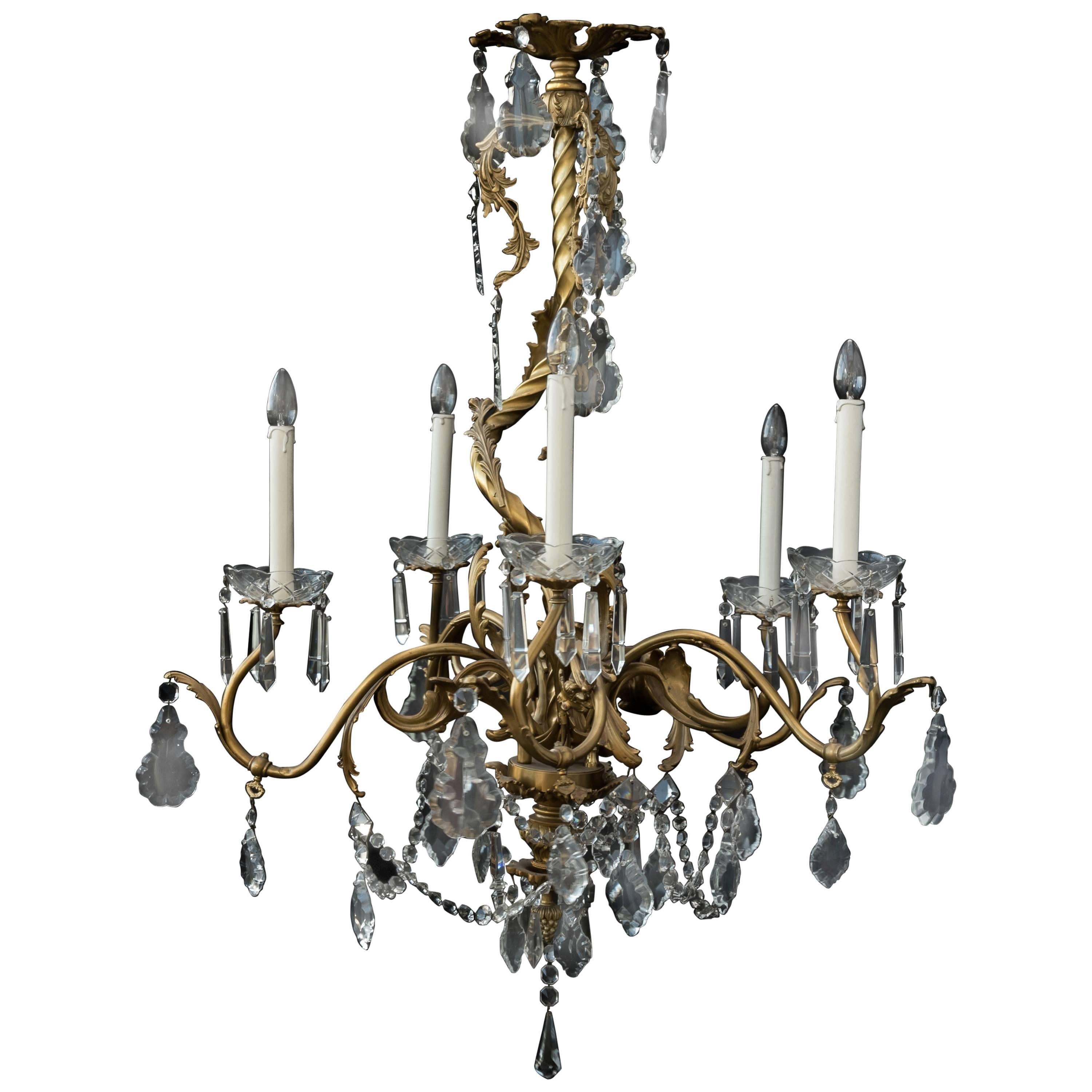 Classic French Chandelier in Rococo Style of Louis XV For Sale