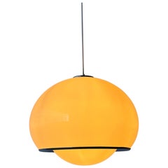 White BUD pendant lamp designed by Harvey Guzzini for Meblo, 1970s