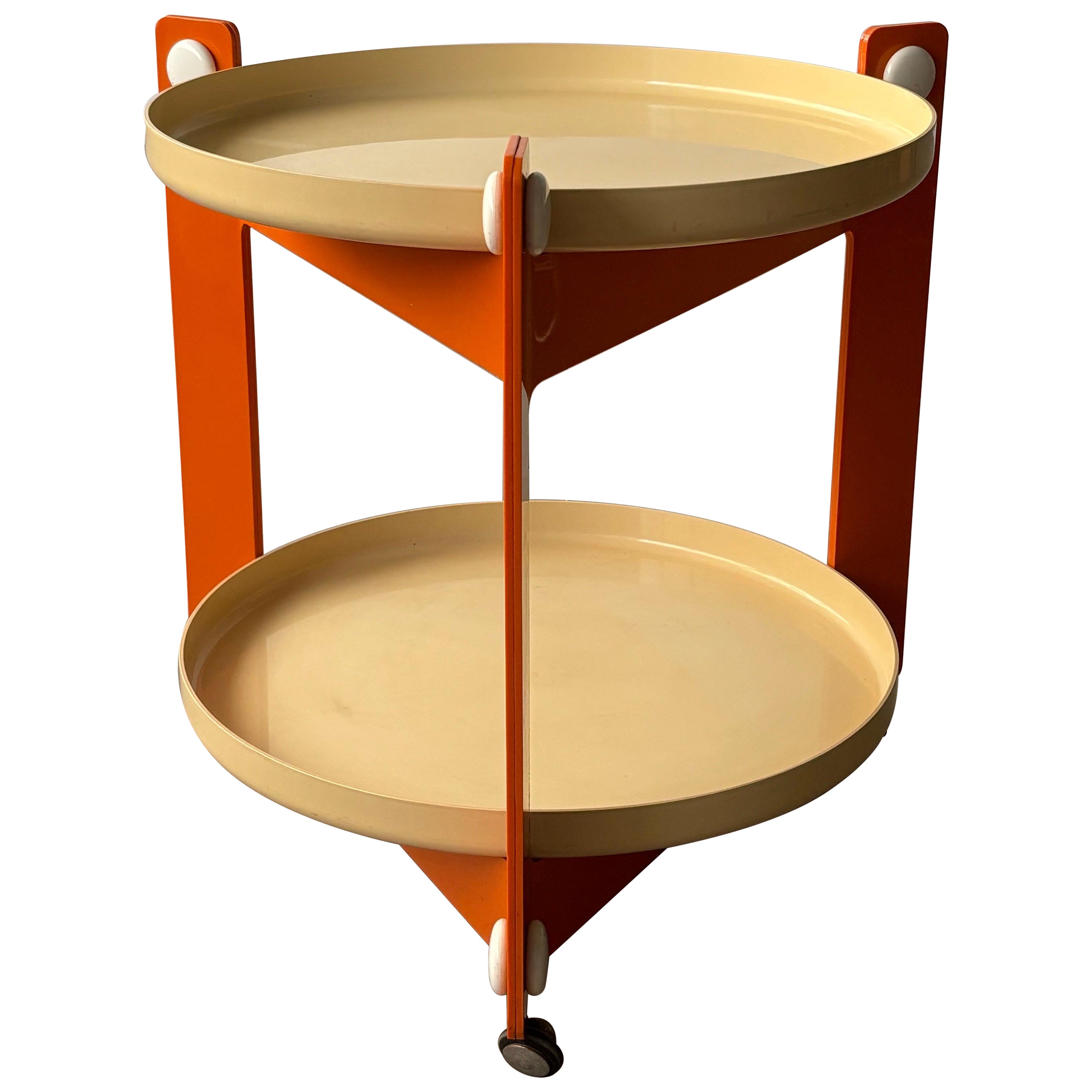Space Age Trolley by Luigi Massoni for Guzzini, Italy, 1970s