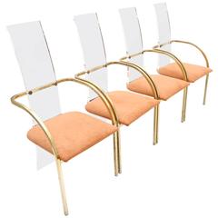 Maison Jansen Perspex Dining Chairs