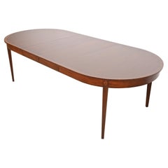 Used Stickley Federal Inlaid Mahogany Extension Dining Table, Newly Refinished