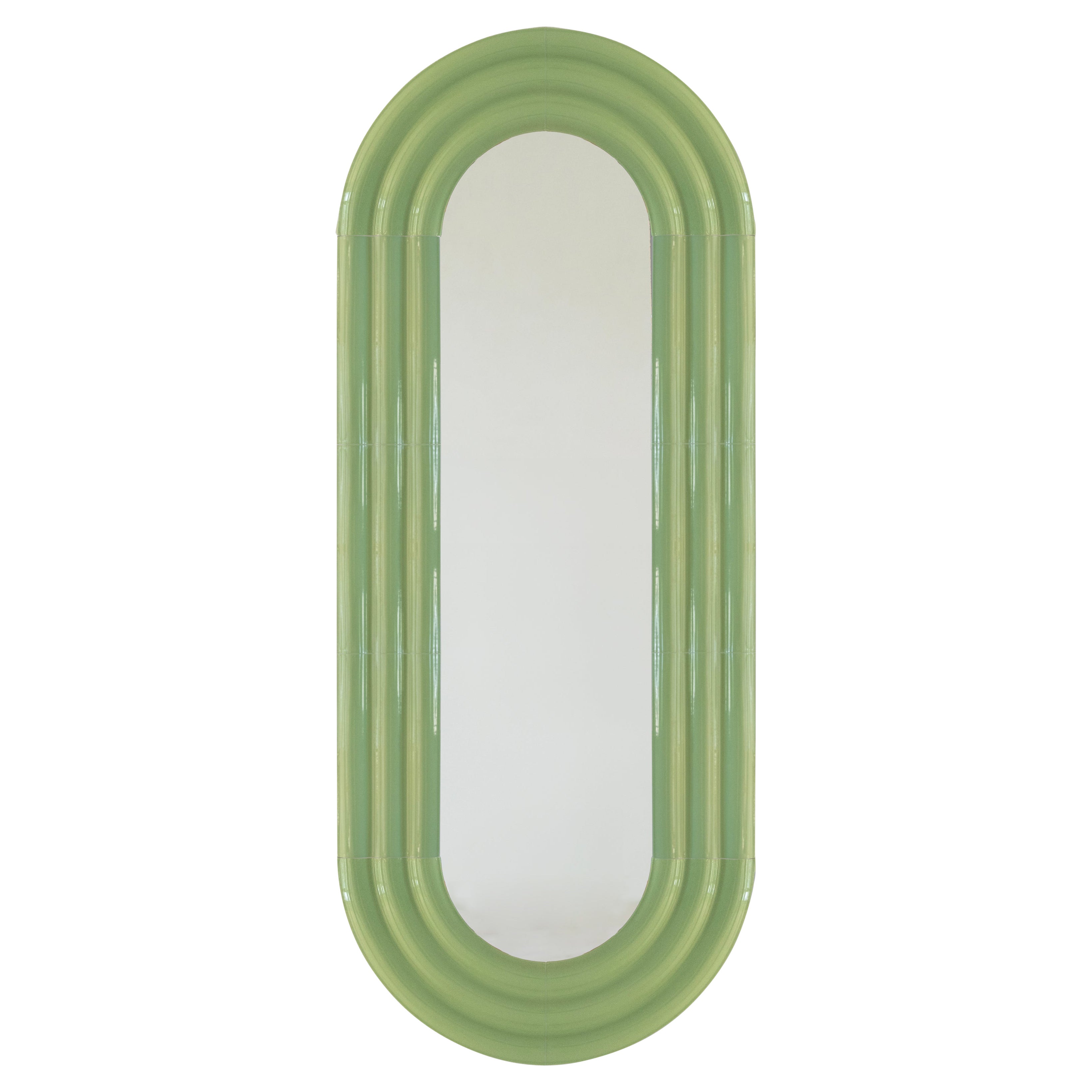 Ceramic Mirror ELO 60x150 PISTACHIO by Pani Jurek