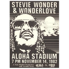 1982 Stevie Wonder - Aloha Stadium Original Vintage Poster