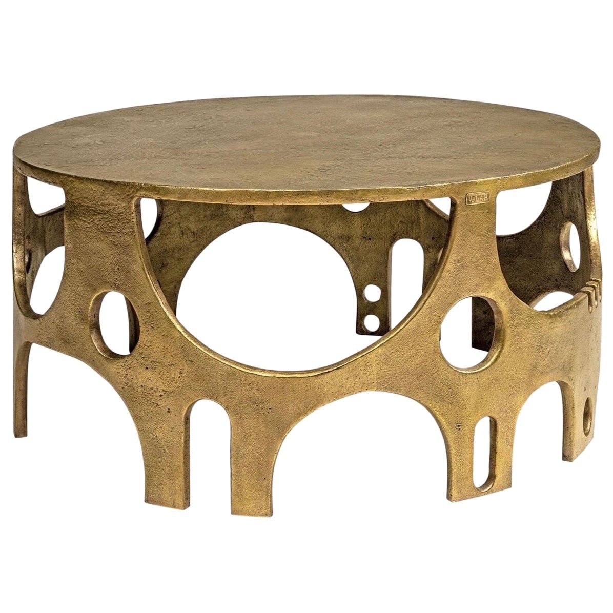 VLAB Brutalist Couchtisch mit Bronze Finish limitierte Auflage , 2008 im Angebot