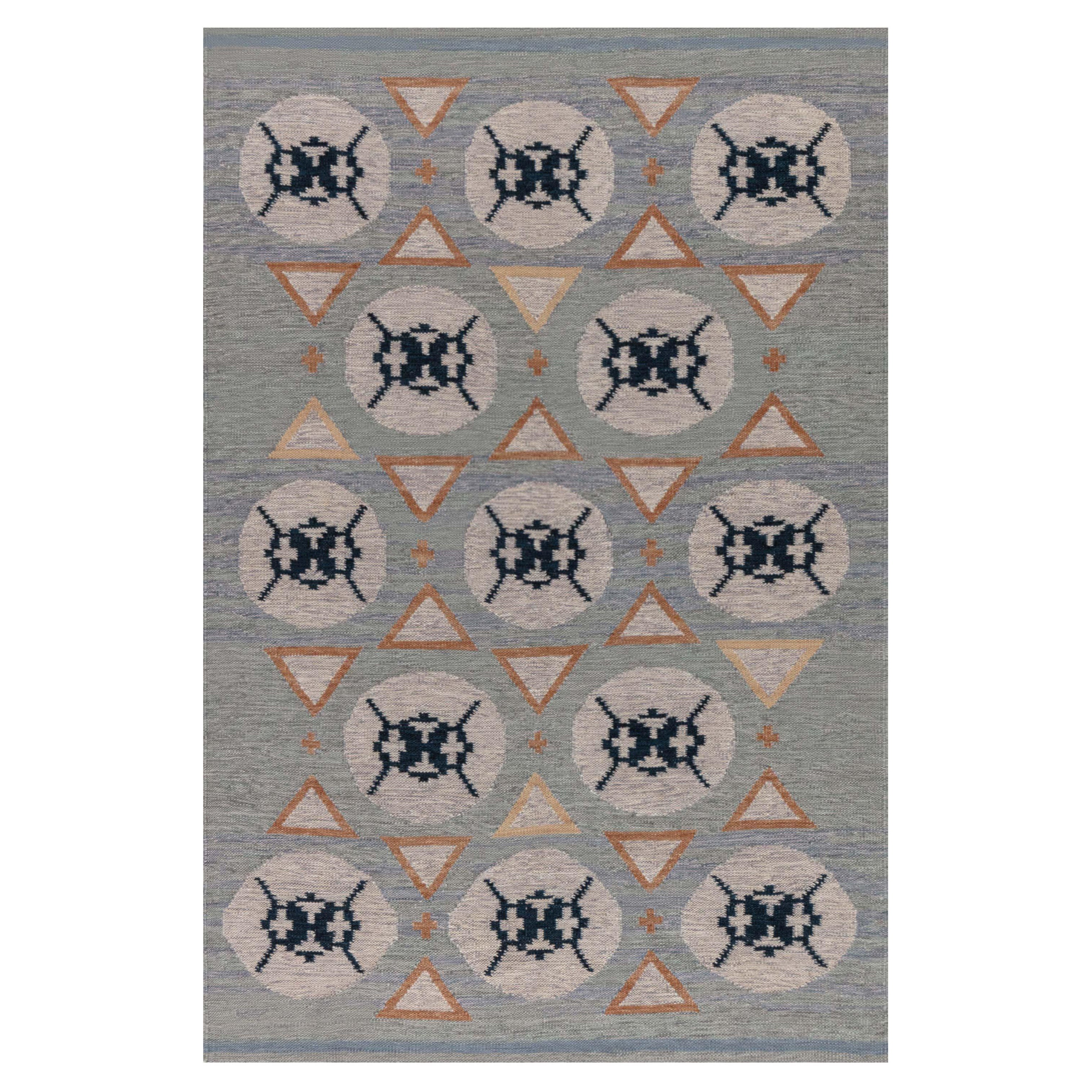 Alfombra moderna de tejido plano de Doris Leslie Blau en venta