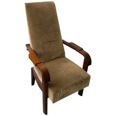 Tall Back Armchair by Charles Dudouyt