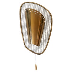 Rare & Decorative Mid-Century Modern Brass Sconce or Wall Lamp Germany 1950s