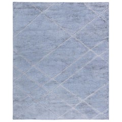 Contemporary High and Low Gray Rug by Doris Leslie Blau