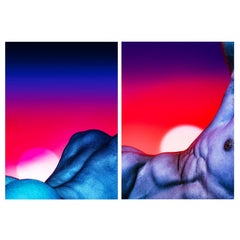 2 x Photographic Prints 'Crimson Twilight-Dusky Luminesce' 70x100 G. Cassapides