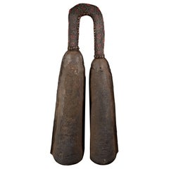 Ethnic Design-Ceremonial Double Gong with Beaded Handle;