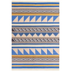 Modern Indian Dhurrie Rug by Doris Leslie Blau