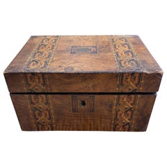 Tunbridge Ware Inlaid Walnut Box, 19th century