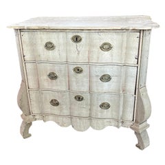 19th Century Dutch Bleached Oak Commode / Chest of Drawers