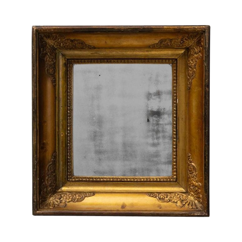 19th Century French Gilded Wooden Mirror