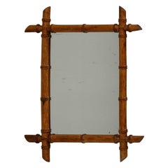 19th Century French Faux Bamboo Mirror