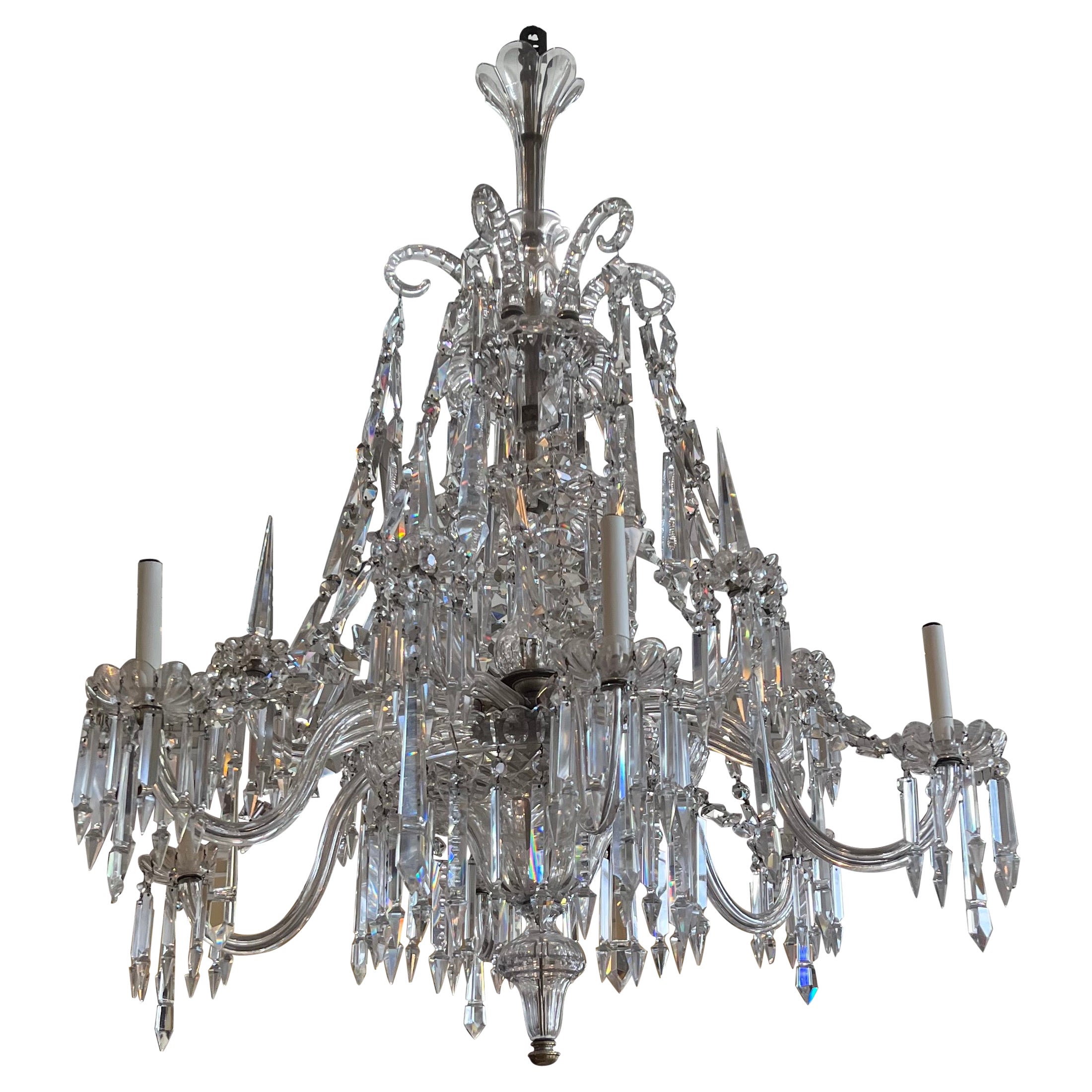 Finest Quality Cut Crystal Chandelier by F & C Osler, c. 1850