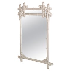 Gampel Stoll White Faux bamboo Mirror
