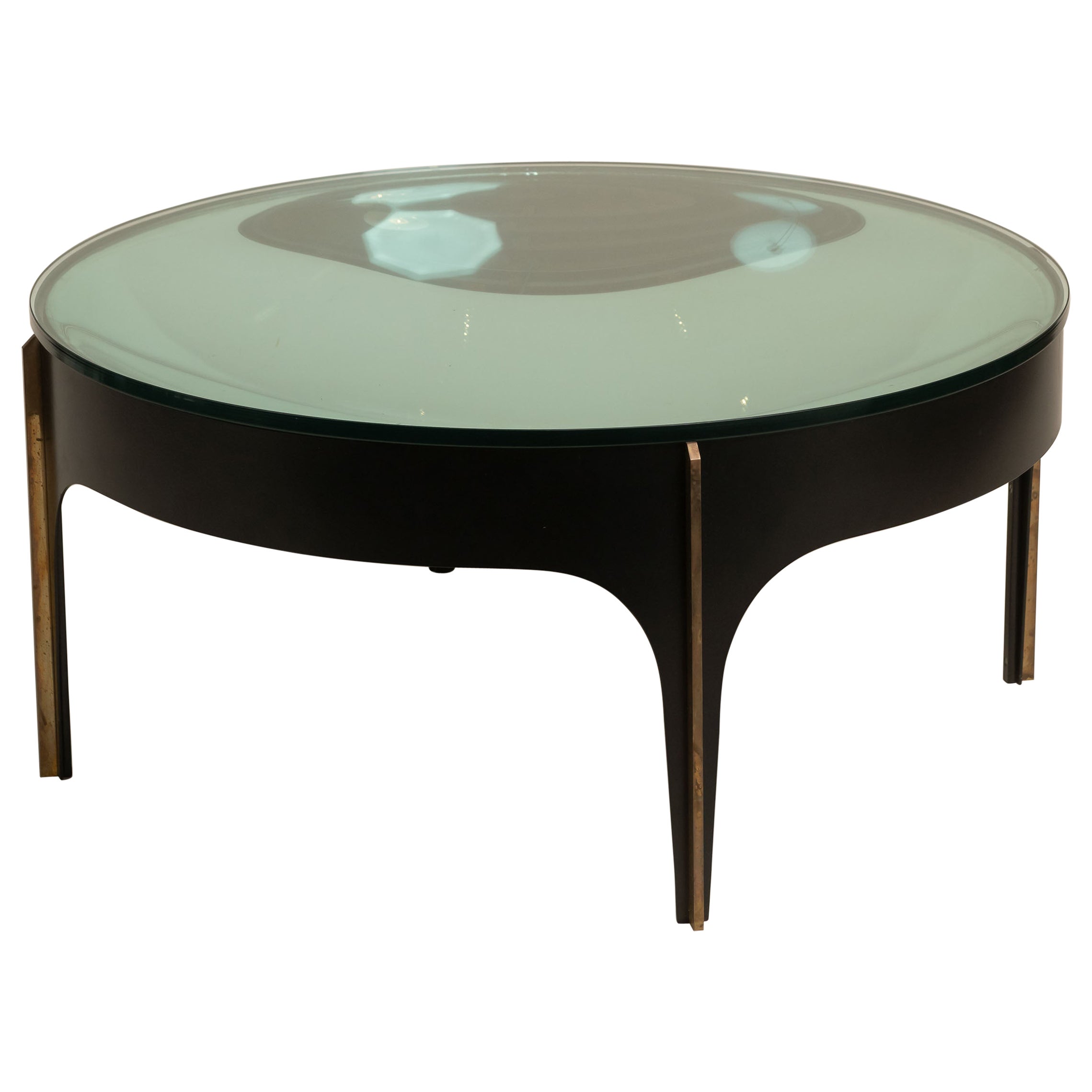 Mid Century Modern Low Coffee Table, Max Ingrand for Fontana Arte 1960