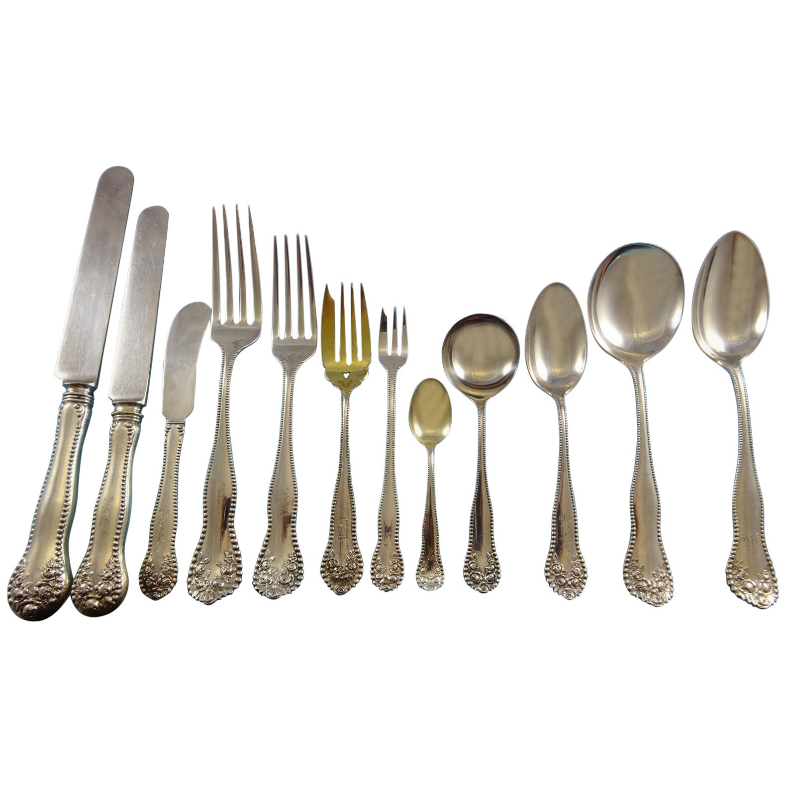 Old French by Gorham Sterling Silver Bouillon Soup Spoon 5 1//4/"