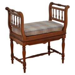 Victorian Walnut Music Stool / Piano Stool / Dressing Stool