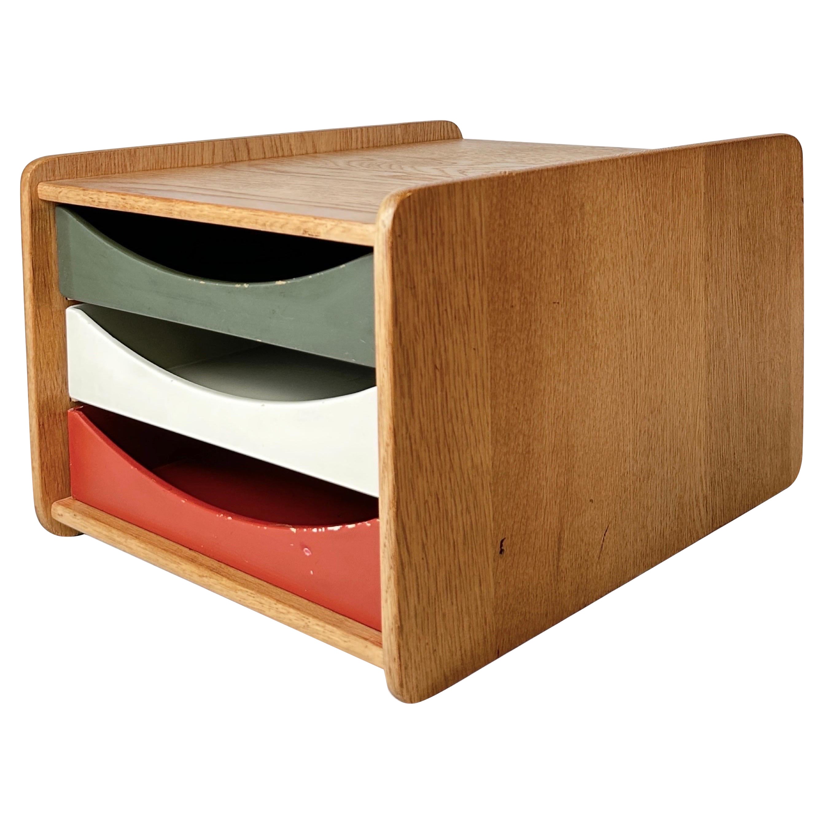 Oak desk organizer by Borge Mogensen for ILLUMS BOLIGHUS
