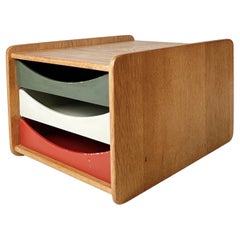 Oak desk organizer by Borge Mogensen for ILLUMS BOLIGHUS