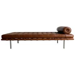 Rosewood and Leather Barcelona Daybed by Ludwig Mies van der Rohe