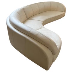 “Arabesque” Curved Sectional in Ivory by Willi Schillig, Postmodern, 1980s