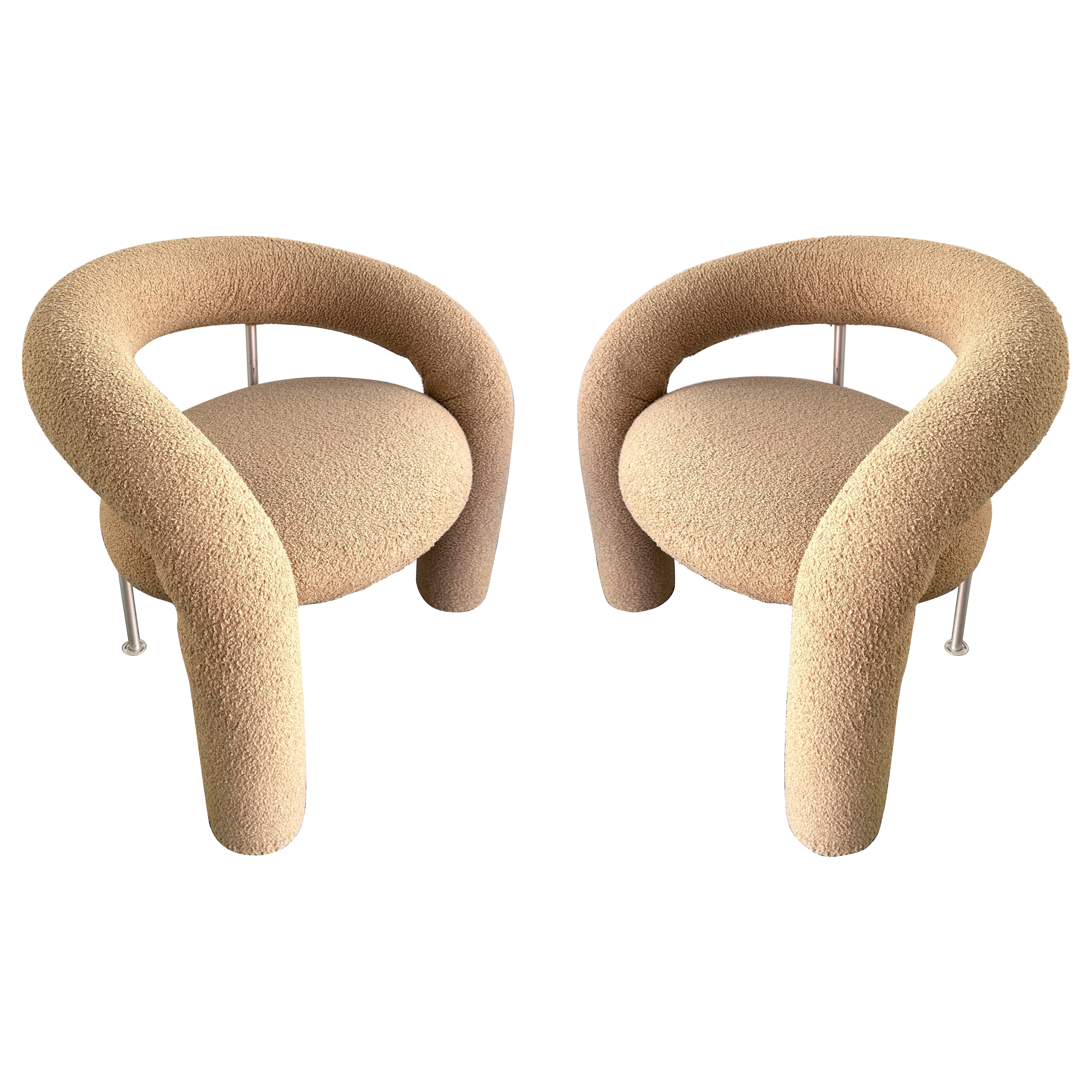 Paire de fauteuils tubulaires par Bartoli pour Rossi di Albizzate. Italie, 1970 en vente