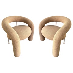 Pair of Tube Armchairs by Bartoli for Rossi di Albizzate. Italy, 1970s
