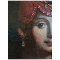 Italian Baroque Oil on Canvas depicting Sybilla // Italy, 17th century