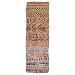 Doris Leslie Blau Vintage Colorful Moroccan Handmade Cotton Runner