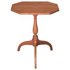 19th Century Antique New England Candle Stand 4