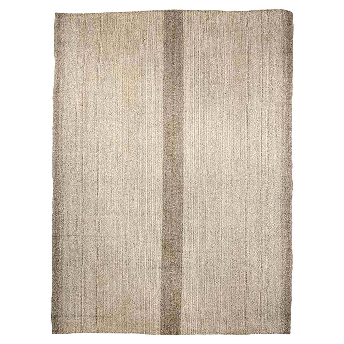 Zeitgenössischer persischer Kelim-Wollteppich in Beige und Braun von Doris Leslie Blau im Angebot