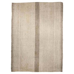 Contemporary Beige and Brown Persian Kilim Wool Rug by Doris Leslie Blau