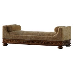 Art Deco, Daybed Reupholstered in Lambswool, Swedish Grace, Otto Schulz, 1930s