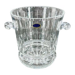 Large Cristalleries de Lorraine Cut Crystal Champagne Bucket, France