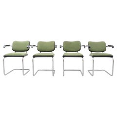 Set of Four Marcel Breuer Cesca Chairs by Gavina, circa 1970